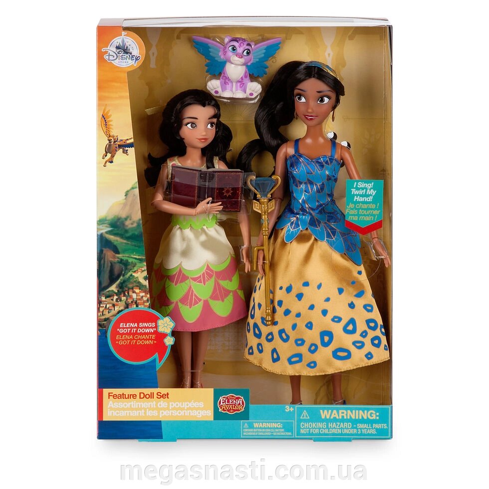 Співаюча лялька Олена з Авалора оновлена (Elena of Avalor Deluxe Singing Doll Set - 11 "" with 10 "" Isabel), Disney від компанії MEGASNASTI - фото 1