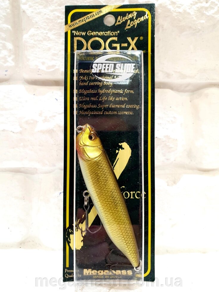 Воблер Megabass Dog-X Speed Slide 87F 10.6гр (Pearl Carp) від компанії MEGASNASTI - фото 1