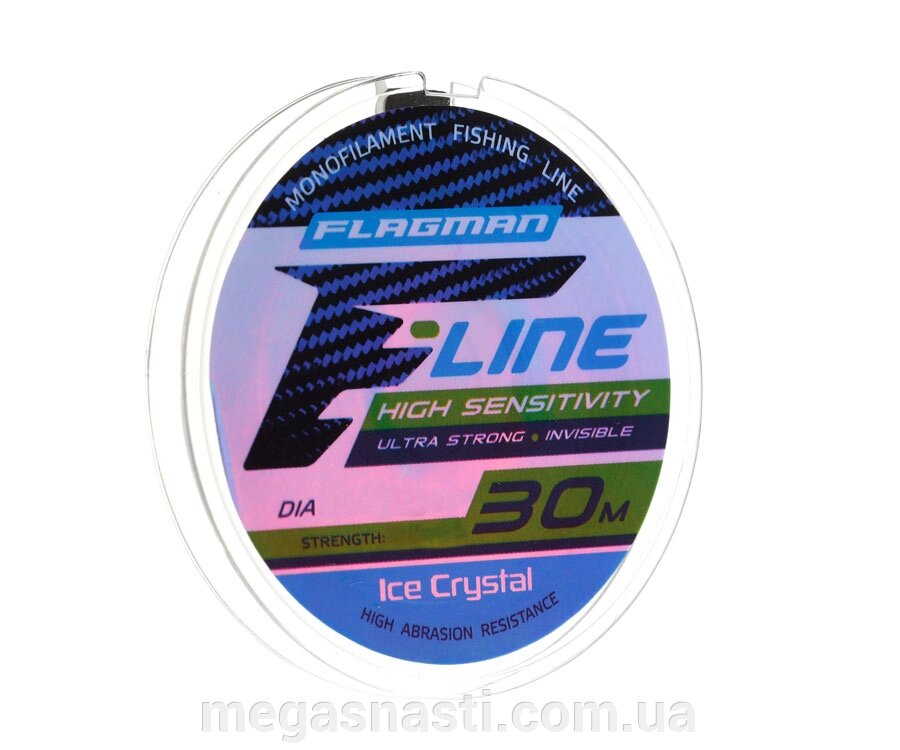 Волосінь Flagman F-Line Ice Crystal 30 м 0,12мм від компанії MEGASNASTI - фото 1