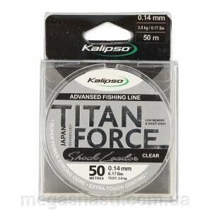 Волосінь Kalipso Titan Force Leader CL 50м 0.16мм від компанії MEGASNASTI - фото 1