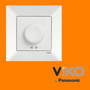 Світлорегулятор 1000W RL поворотний VIKO Meridian Крем