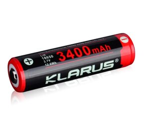 Акумулятор 18650BAT-34 (3400 mAh) Klarus Black