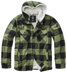 Куртка Brandit Lumberjacket Hooded Olive/Black