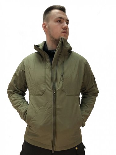 Ліквідація! Знижка. Останні розміри. Тактична куртка Softshell Urban 03. ESDY. 2 внутр кармани. Олива