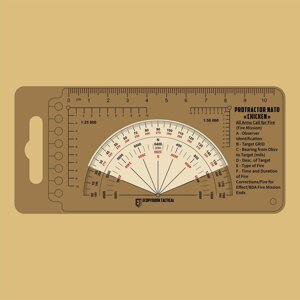 Лінійка protractor NATO "chicken" 120x63 (mm)