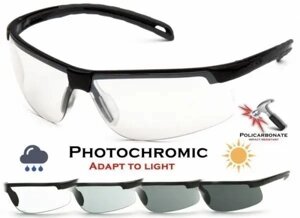 Окуляри захисні фотохромні Pyramex Ever-Lite Photochromic (clear) прозорі фотохромні