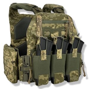 Плитоноска uaBRONIK (Plate Carrier) Піксель (Закритого типу)