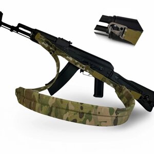 Ремінь збройовий RAGNAROK триточковий із широким наплічником KRAKEN carbine Мультикам