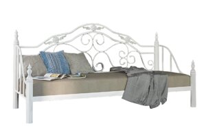 Диван-ліжко металевий на дерев'яних ніжках Леон-80 Метал-Дизайн