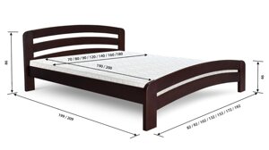 Ліжко дерев'яне односпальне Ліра-70 Стемма