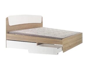 Ліжко двоспальне з ящиками Класика-140 ДСП Компаніт