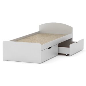 Ліжко односпальне з ящиками Ліжко-90+2 ДСП Компаніт