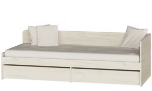 Ліжко односпальне Соната-80 з ящиками Крафт ДСП Еверест