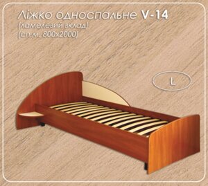 Ліжко односпальне Валентина-80 V-14 ДСП Континент