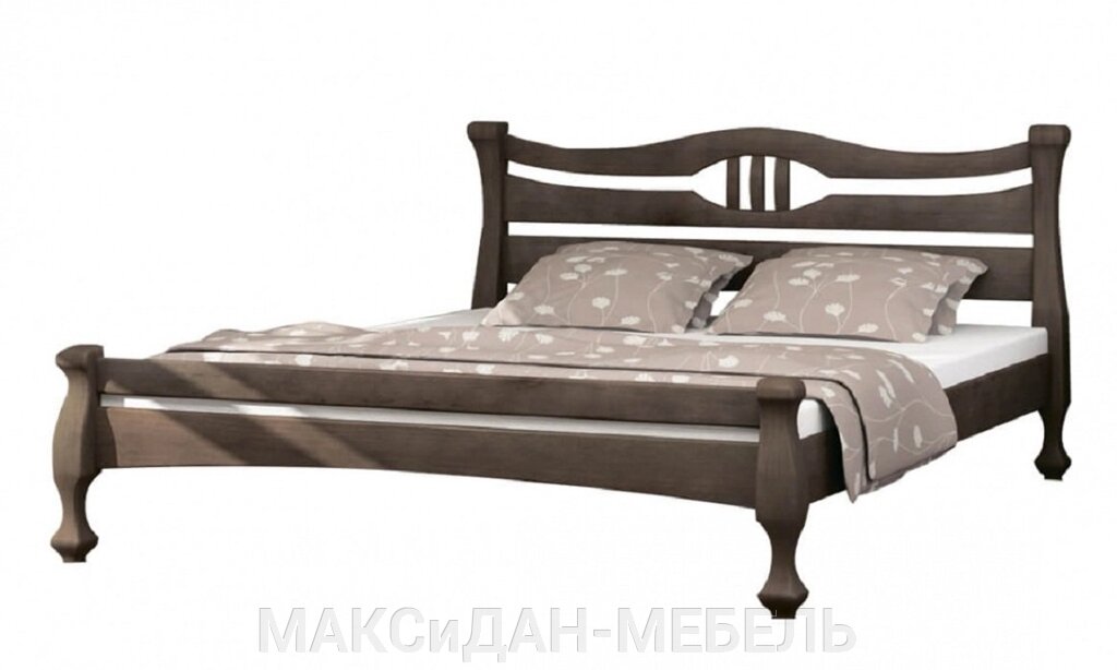 Ліжко дерев'яне полуторне Даллас-120 Стемма від компанії МАКСіДАН-МЕБЛІ - фото 1