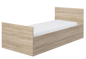 Ліжко односпальне Е-0.9 80х200 з ламелями ДСП Київський стандарт