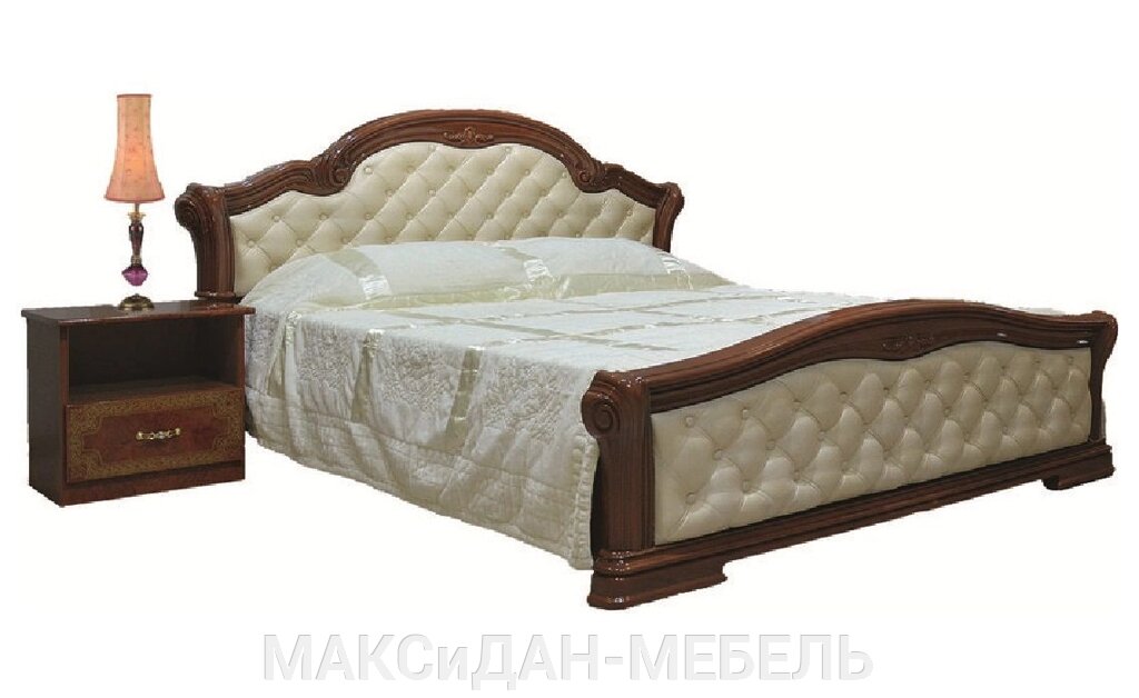 Ліжко двоспальне Венеція Нова-160 ДСП Глянець Світ Меблів - замовити