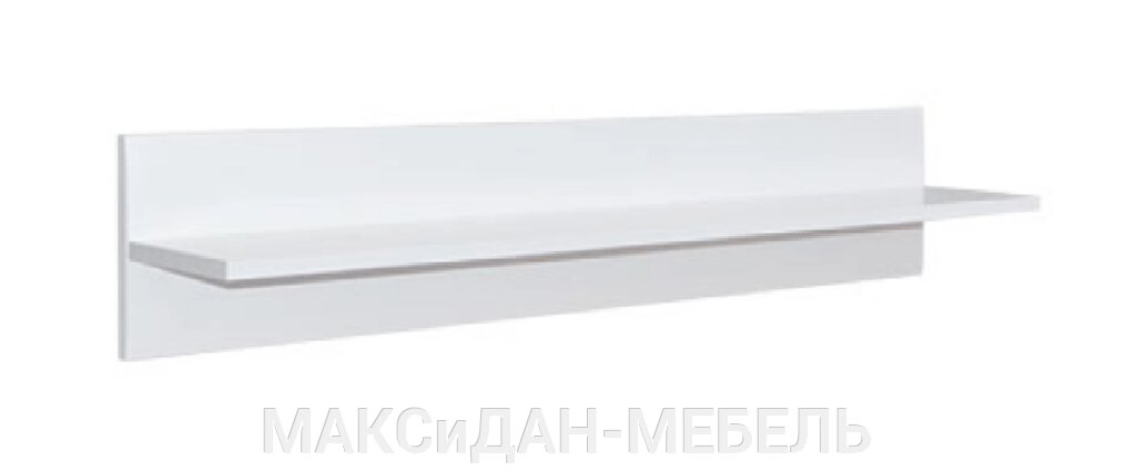 Полиця настінна Б'янко-105 ДСП Білий Світ Меблів від компанії МАКСіДАН-МЕБЛІ - фото 1