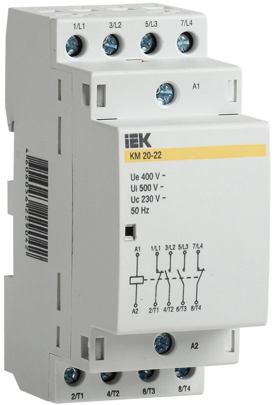 Контактор модульний КМ20-22 AC IEK від компанії Спеціалізований магазин ДП "КАПРО-ДНІПРО" - фото 1