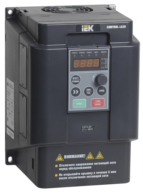 Перетворювач частоти CONTROL-L620 380В, 3Ф 4-5,5 kW IEK від компанії Спеціалізований магазин ДП "КАПРО-ДНІПРО" - фото 1