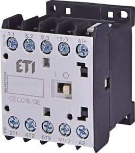 Мініконтактор CEC 16.10-230V-50 / 60Hz (16A; 7,5kW; AC3)