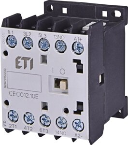 Мініконтактор CEC 12.10-230V-50 / 60Hz (12A; 5,5kW; AC3)