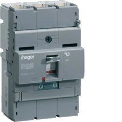 Автоматичний вимикач Hager x250, In = 200А, 3п, 40kA, Трег. / Мрег.