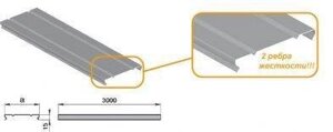 Кришка лотка Скат Light 150 мм L = 3м