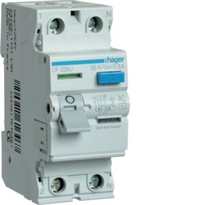 Дифреле 2-п Hager CF226J AC-25 / 0,3 А