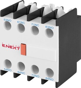 ПРИСТАВКА контактна фронт. 2NO+2NC E. Next e. pro. ukc. au. fr. 22 2NO+2NC i0140026