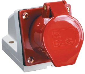 Розетка 124 стаціонарна 3Р + PЕ 32А 380В IP44 IEK