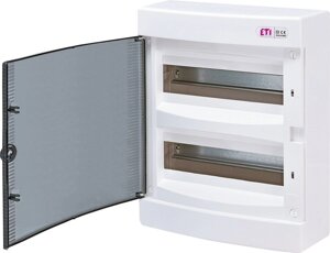 КОРПУС щита розподільний зовнішній IP40 ETI DIDO-E ECT 24PT 1101003 прозорі двері