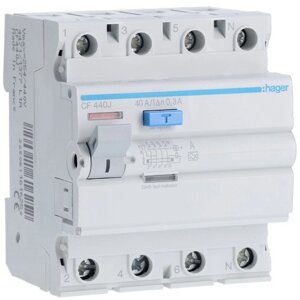 Дифреле 4-п Hager CF440J A-40 / 0,3 А