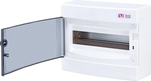КОРПУС щита розподільний зовнішній IP40 ETI DIDO-E ECT 12PT 1101001 прозорі двері
