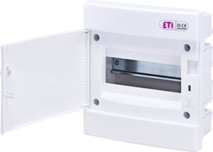 КОРПУС щита розподільний вбудований IP40 ETI DIDO-E ECM 8PО 1101014 білі двері