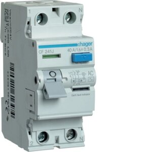Дифреле 2-п Hager CF241J AC-40 / 0,3 А