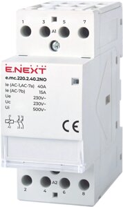 КОНТАКТОР DIN 2-п 220V E. Next e. mc. 220.2.40.2NO 40А p005003