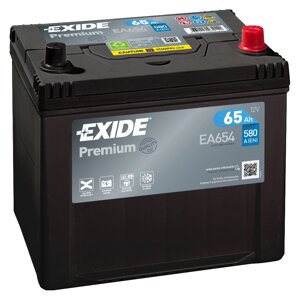 Акумулятор автомобільний EXIDE Premium 6СТ-65 А/Г R+ EA654