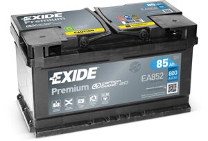 Акумулятор автомобільний EXIDE Premium 6СТ-85 А/Г R+ EA852 Carbon Boost2.0