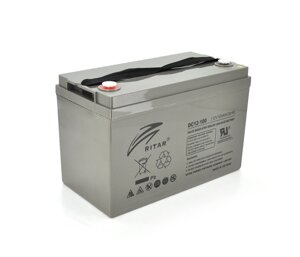 Акумулятор для ДБЖ RITAR промисловий 6CT-100 Аз Gray Case