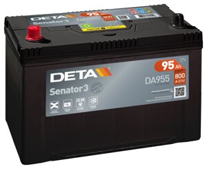 Автомобільний акумулятор DETA Senator 3 6ст-95 А/год JL+ DA 955