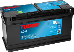 Автомобільний акумулятор TUDOR AGM Start&Stop 6ст-105 Ач R+ TK 1050
