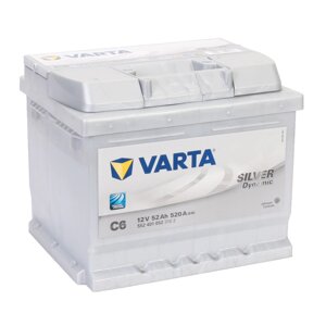 Автомобільний акумулятор VARTA Silver Dynamic 6ст-52 А/ч R+ C6