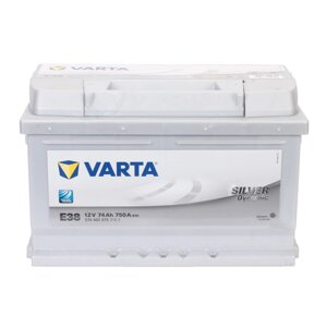 Автомобільний акумулятор VARTA Silver Dynamic 6ст-74 А/год R+ Е38