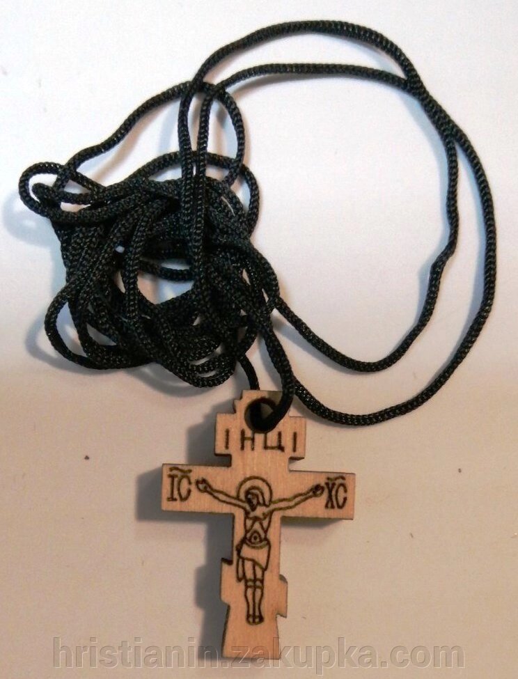 Хрест дерев "яний дитячий, міні, в асортименті від компанії ІНТЕРНЕТ МАГАЗИН "ХРИСТИЯНИН" церковне начиння - фото 1