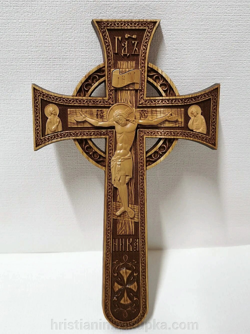 Хрест дерев'яний мальтійський, великий. 18х31. Груша від компанії ІНТЕРНЕТ МАГАЗИН "ХРИСТИЯНИН" церковне начиння - фото 1