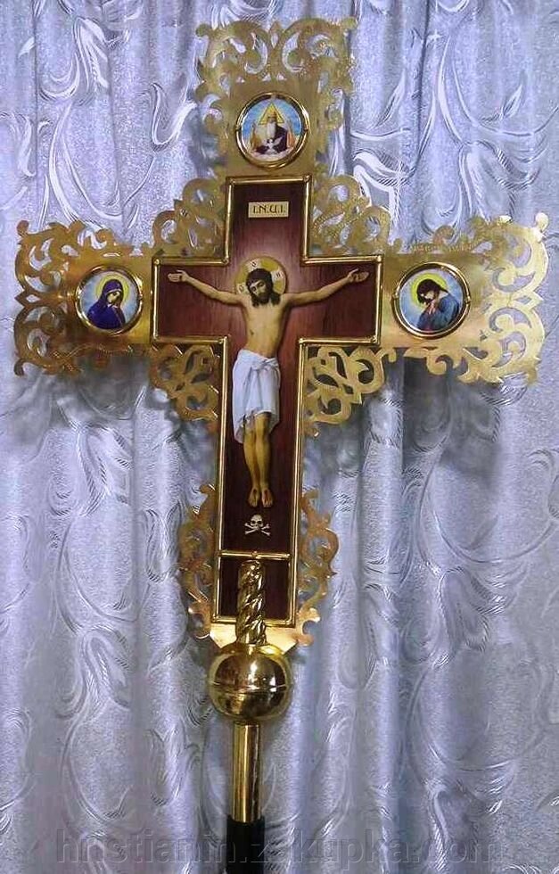 Хрест запрестольний, малий від компанії ІНТЕРНЕТ МАГАЗИН "ХРИСТИЯНИН" церковне начиння - фото 1