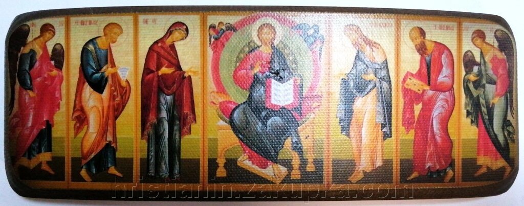 Ікона ДСП на холсті "Деісус", 10х12 від компанії ІНТЕРНЕТ МАГАЗИН "ХРИСТИЯНИН" церковне начиння - фото 1