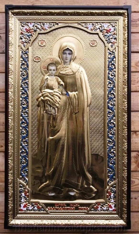 Ікона Храмова "Богородиця", 68х120 від компанії ІНТЕРНЕТ МАГАЗИН "ХРИСТИЯНИН" церковне начиння - фото 1