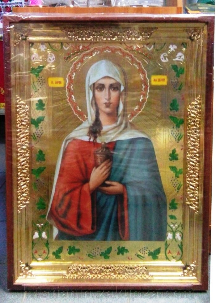 Ікона Храмова "Марія Магдалина", 60х80 від компанії ІНТЕРНЕТ МАГАЗИН "ХРИСТИЯНИН" церковне начиння - фото 1